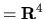 $={\bf R}^4$