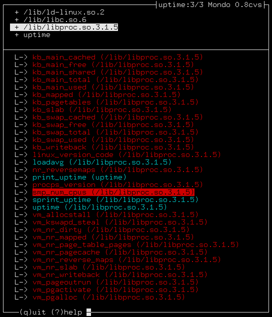 Image curses-screenshot