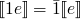 $\llbracket 1 e \rrbracket = \bar{1}\llbracket e \rrbracket$