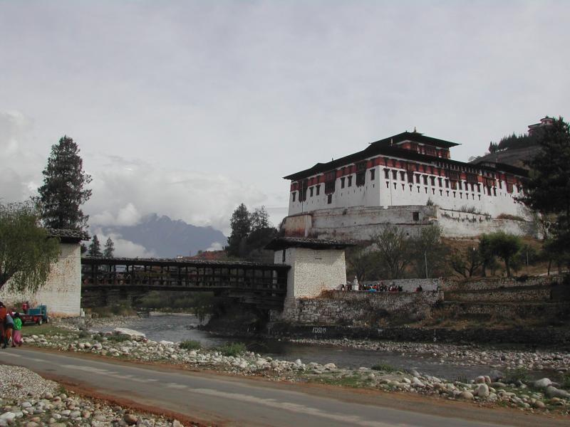 The Rinpung Dzong monastery (meaning literally the Fortress of the Heap of  Jewels) in Paro, Bhutan Stock Photo - Alamy